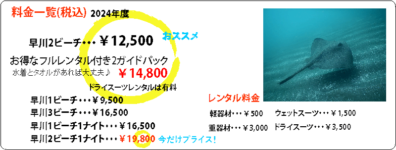 ファンダイビング料金